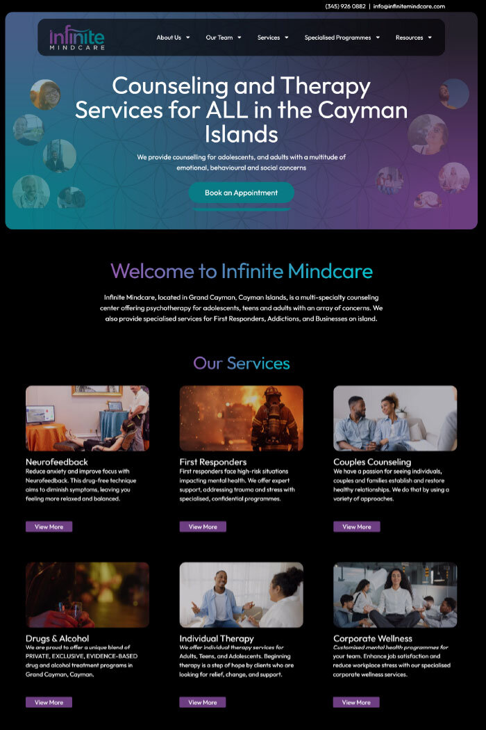 Infinite Mindcare: Cayman Islands counseling & therapy services for all ages.