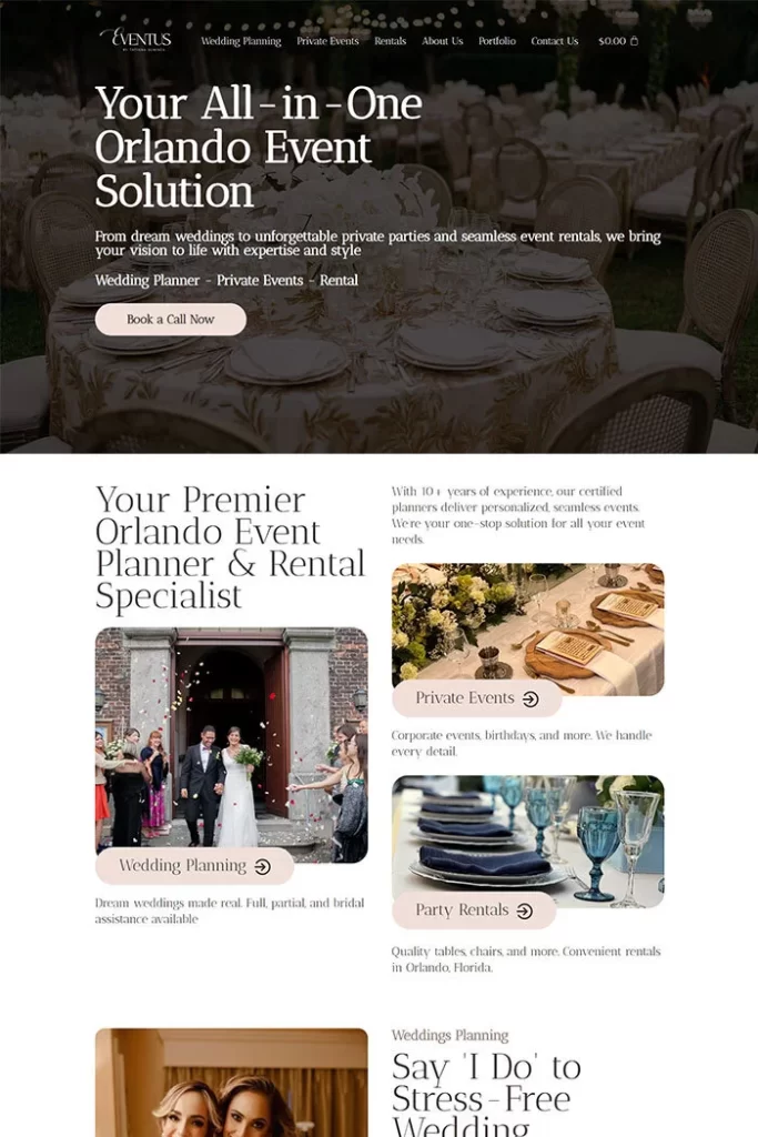 Orlando event planning & rentals: weddings, private parties, & rentals.