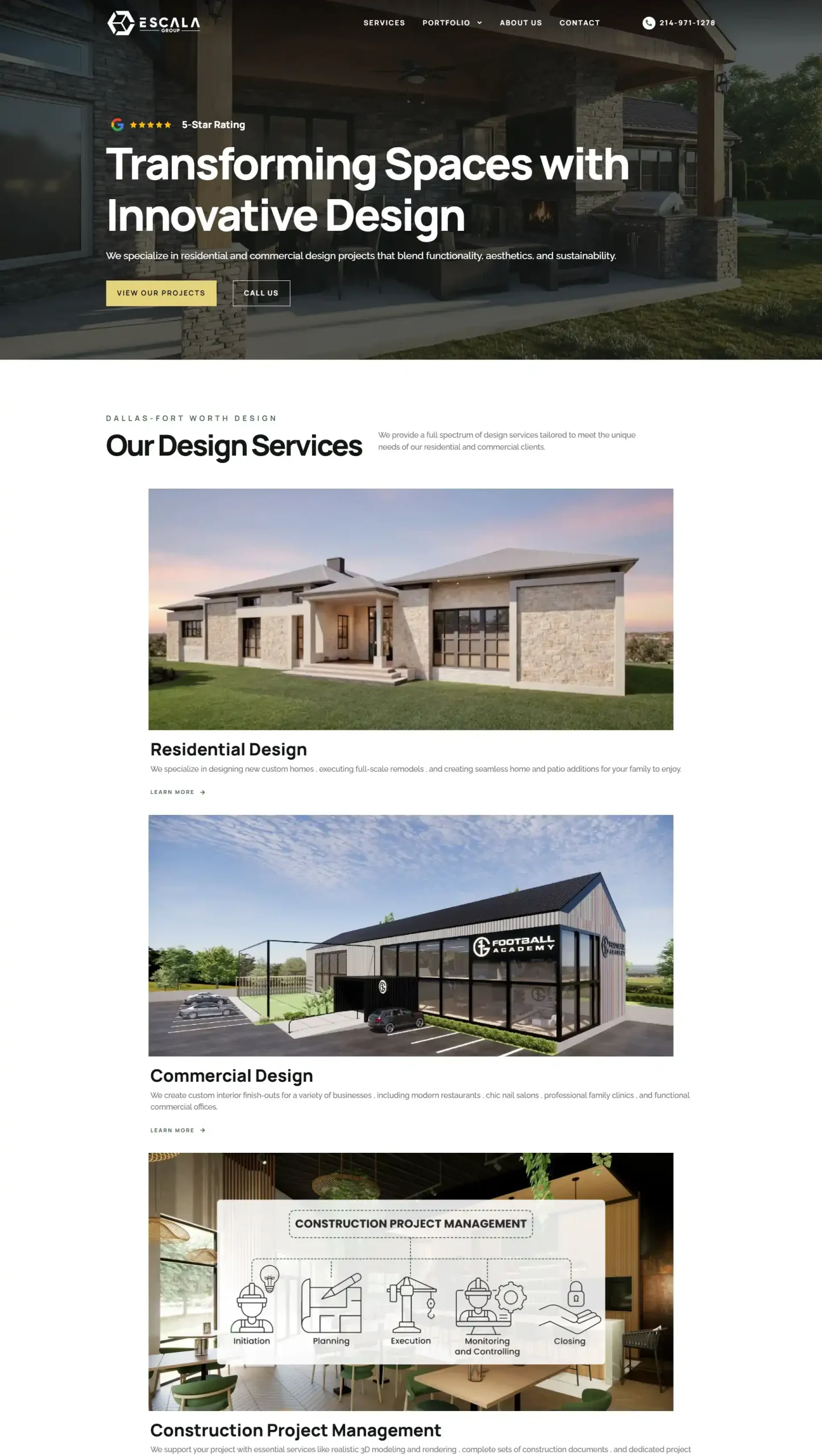 Corporate Website Design for Logistics and Business Scaling Services - Escala USA